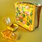 Lotus Print Indian Jewelry Box Satin Pouches Jewellery Traveling Organizer Storage Bag with 4 Transparent Pouches Indian Wedding Favor Bridesmaid Gift